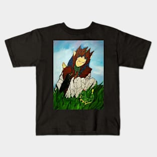 Elf prince with friends Kids T-Shirt